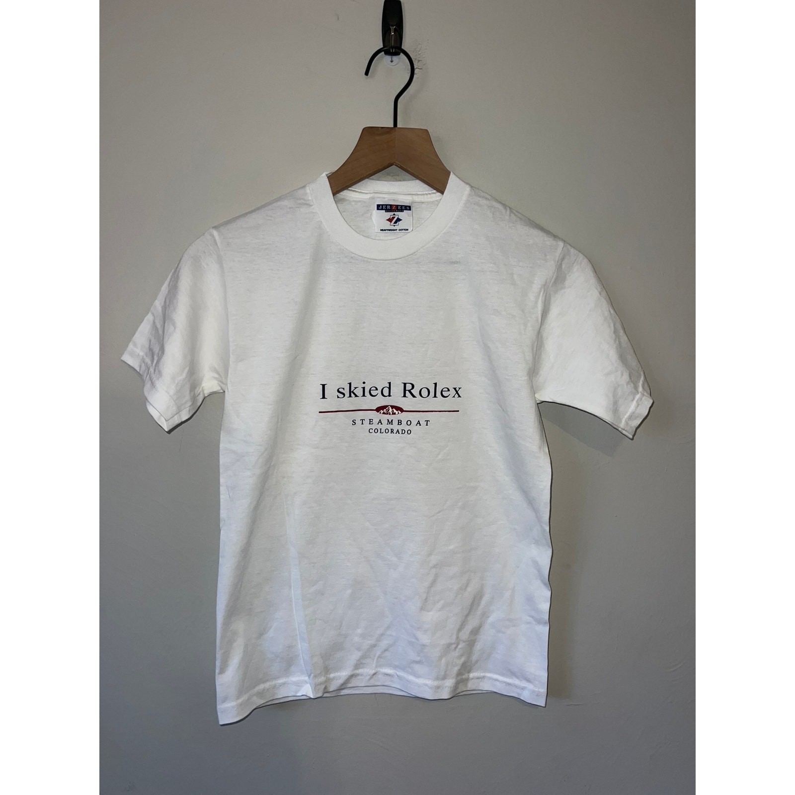 Youth Vintage I Skied Rolex Steamboat Colorado White Shirt Kids Vtg M Medium Youth Vintage I Skied Rolex Steamboat Colorado White Shirt Kids Vtg M Medium